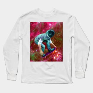 Space Skateboarder Long Sleeve T-Shirt